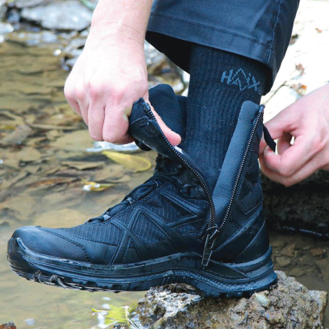 HAIX Black Eagle Athletic 2.0 T High Side Zip Tactical Boots — view 3