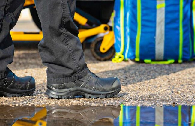 HAIX Black Eagle Safety 55 Mid Side Zip – Lightweight, Metal-Free Safety Toe Boot with EH Rated Sole — view 2