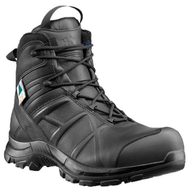 HAIX Black Eagle Safety 55 Mid Side Zip – Lightweight, Metal-Free Safety Toe Boot with EH Rated Sole