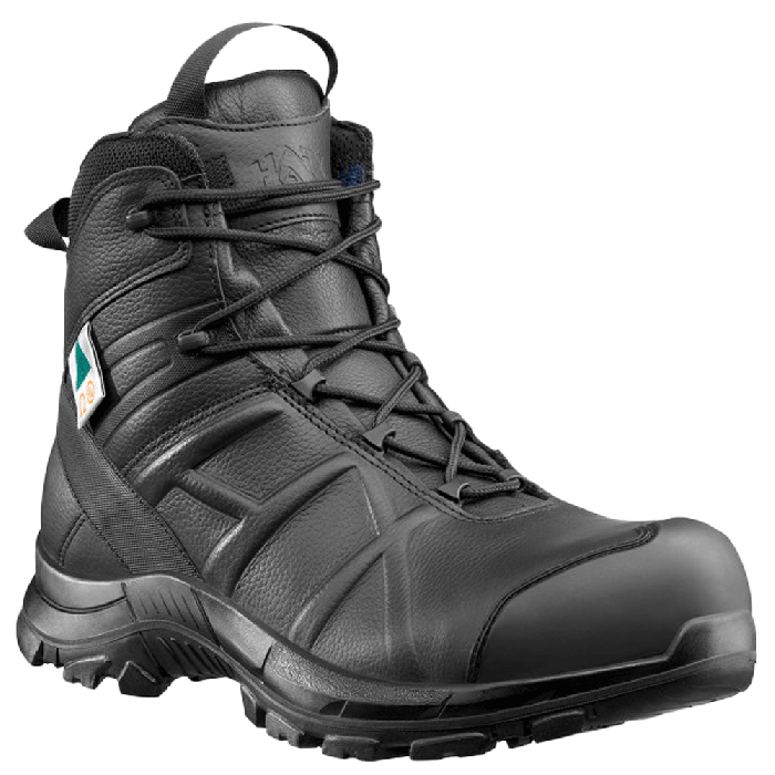 BESafety55MidSzMain.png HAIX Black Eagle Safety 55 Mid Side Zip – Lightweight, Metal-Free Safety Toe Boot with EH Rated Sole