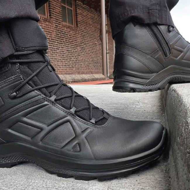 HAIX Black Eagle Tactical 2.0 GTX Mid Side Zip – Waterproof Duty Boot with Quick Entry — view 2