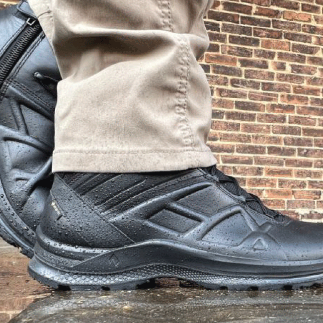 HAIX Black Eagle Tactical 2.0 GTX Mid Side Zip – Waterproof Duty Boot with Quick Entry — view 3