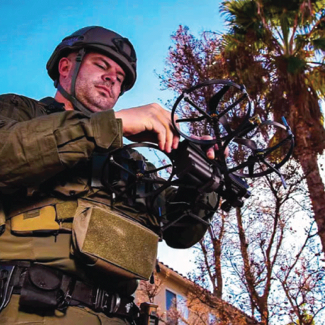 FLIR Lemur S Tactical Indoor Recon Drone with Glass Breaker & Two-Way Comms — view 4