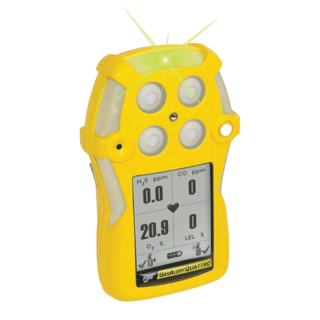 Honeywell GasAlert Quattro – Rugged Four-Gas Detector for Confined Space Entry and Industrial Safety