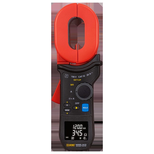 Clamp-On Ground Resistance Tester Model 6418