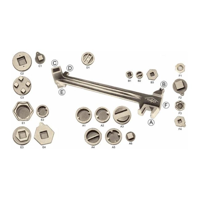 AMPCO NS169 Non-Sparking Barrel/Bung Wrench