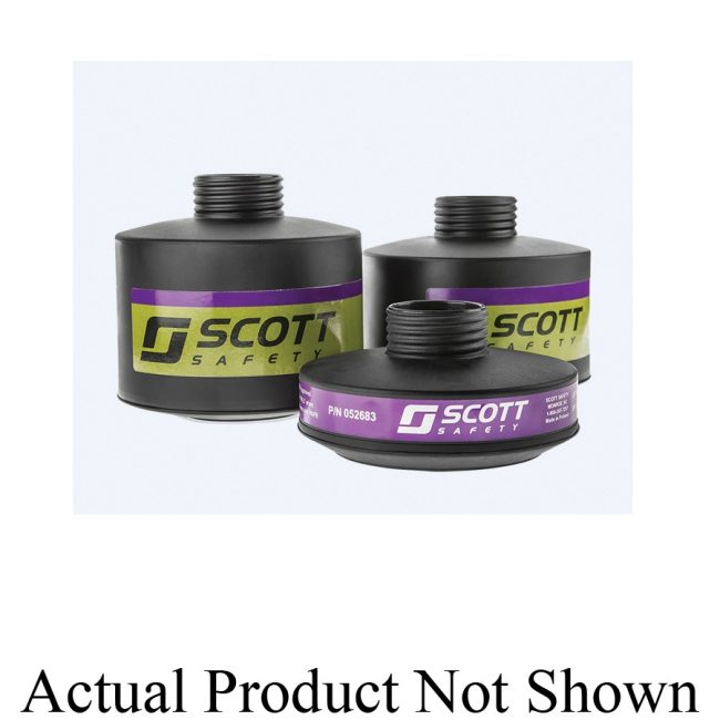 Scott Safety Gas Mask Canister, CBRN, Olive, NIOSH