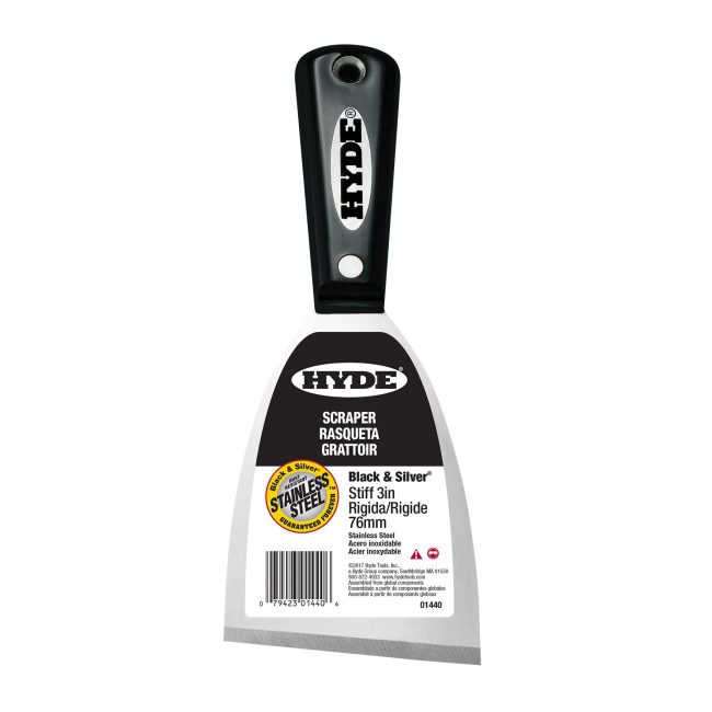 Hyde Putty Knife, Stiff, 3", SS