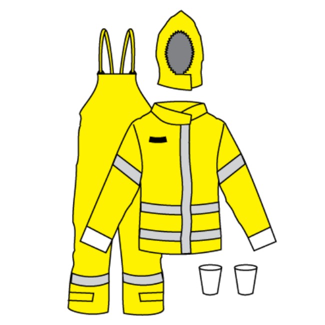 Kappler DuraChem 200 Hi-Vis Multi-Piece Configuration D2H632-9212 CP
