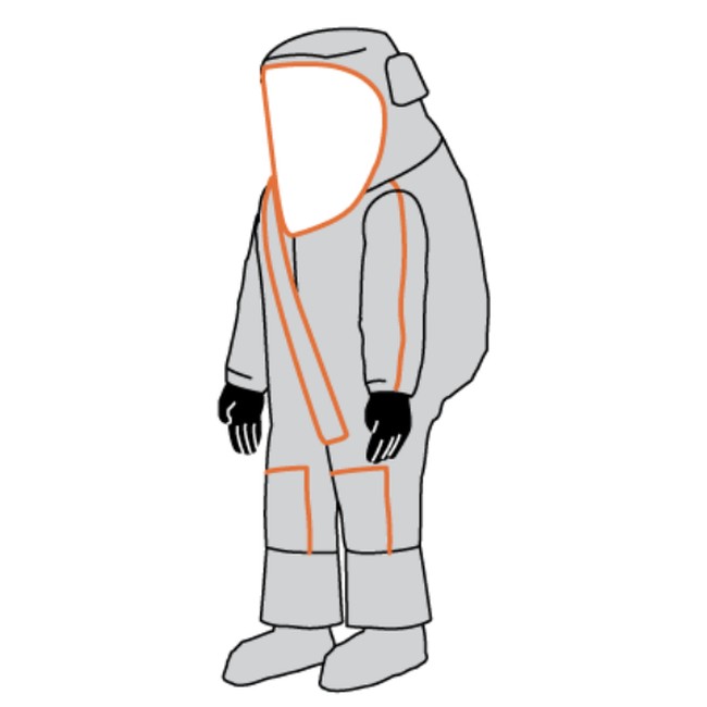 Kappler Frontline 500 Vapor Total Encapsulating Suit F5H582-91BC