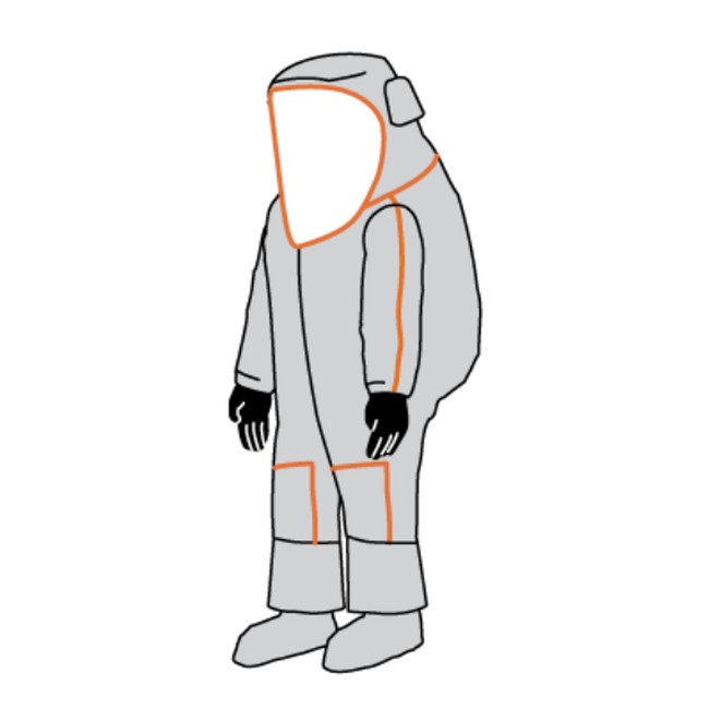 Kappler Frontline 500 Vapor Total Encapsulating Suit F5H583-91