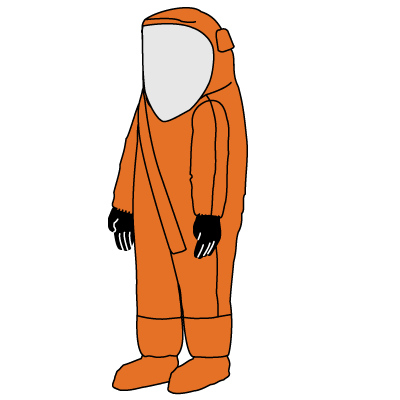 Illustration of the Kappler Zytron 500 Z5H352 vapor total encapsulating suit