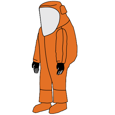 Illustration of the Kappler Zytron 500 Z5H553 vapor total encapsulating suit