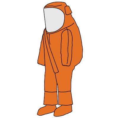 Illustration of the Kappler Zytron 500 Z5H572 splash total encapsulating suit