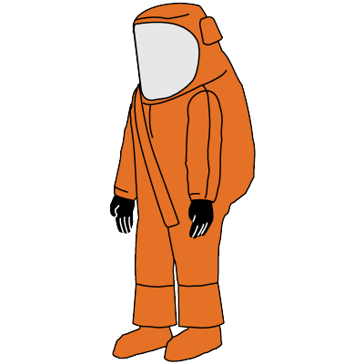 Illustration of the Kappler Zytron 500 Z5H577-92 certified splash total encapsulating suit